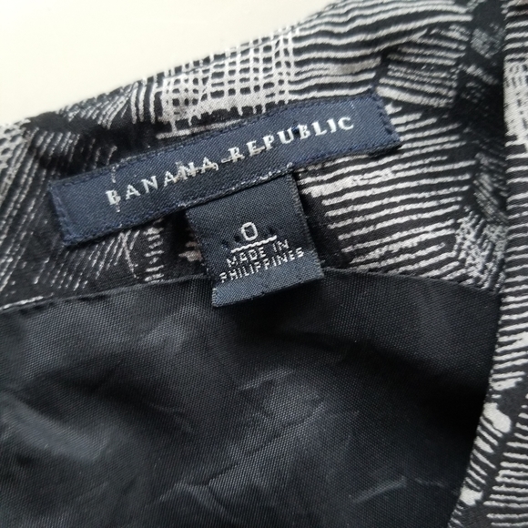 Banana Republic Women's Black & Gray Sleeveless Dress, Size 0 - Picture 6 of 13